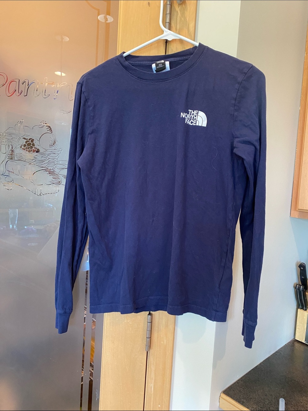 The North Face Long Sleeve Logo Tee - Navy